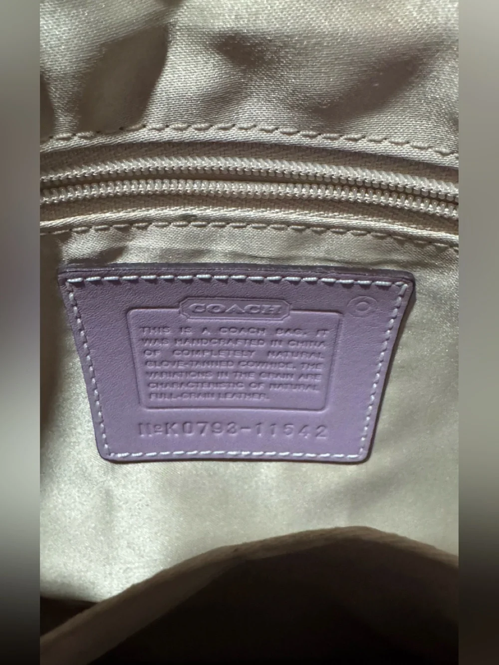 Coach Hampton Shoulder Bag in Dusty Levander - Classic Turn-Lock Closure